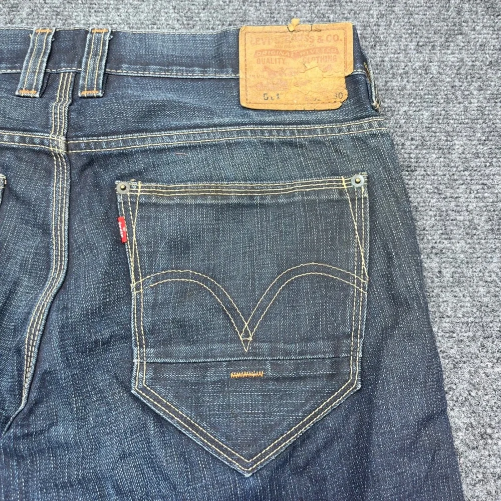 Levi's 514 Slim Straight Leg Denim Dark Wash Indigo Jeans